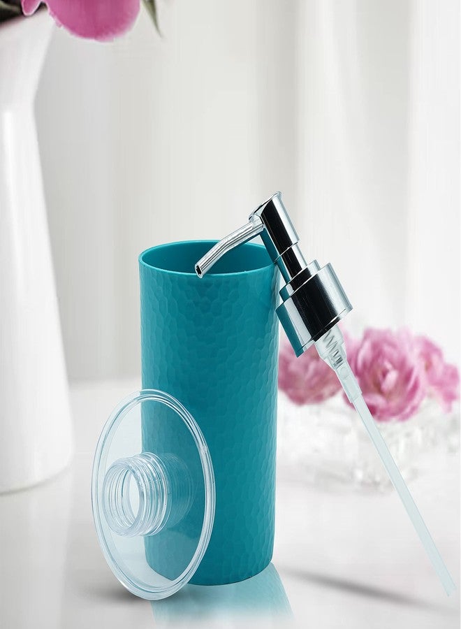 SHENRON Plastic Bathroom Accessories Set with Toothbrush Holder and Handwash Liquid Dispenser for Wash Basin, Bathroom and Sink (Blue) - Image 2